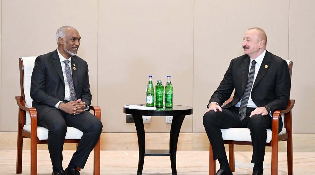 President Dr. Muizzu Meets with the President of Azerbaijan