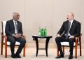 President Dr. Muizzu Meets with the President of Azerbaijan