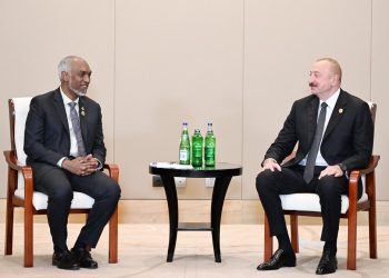 President Dr. Muizzu Meets with the President of Azerbaijan